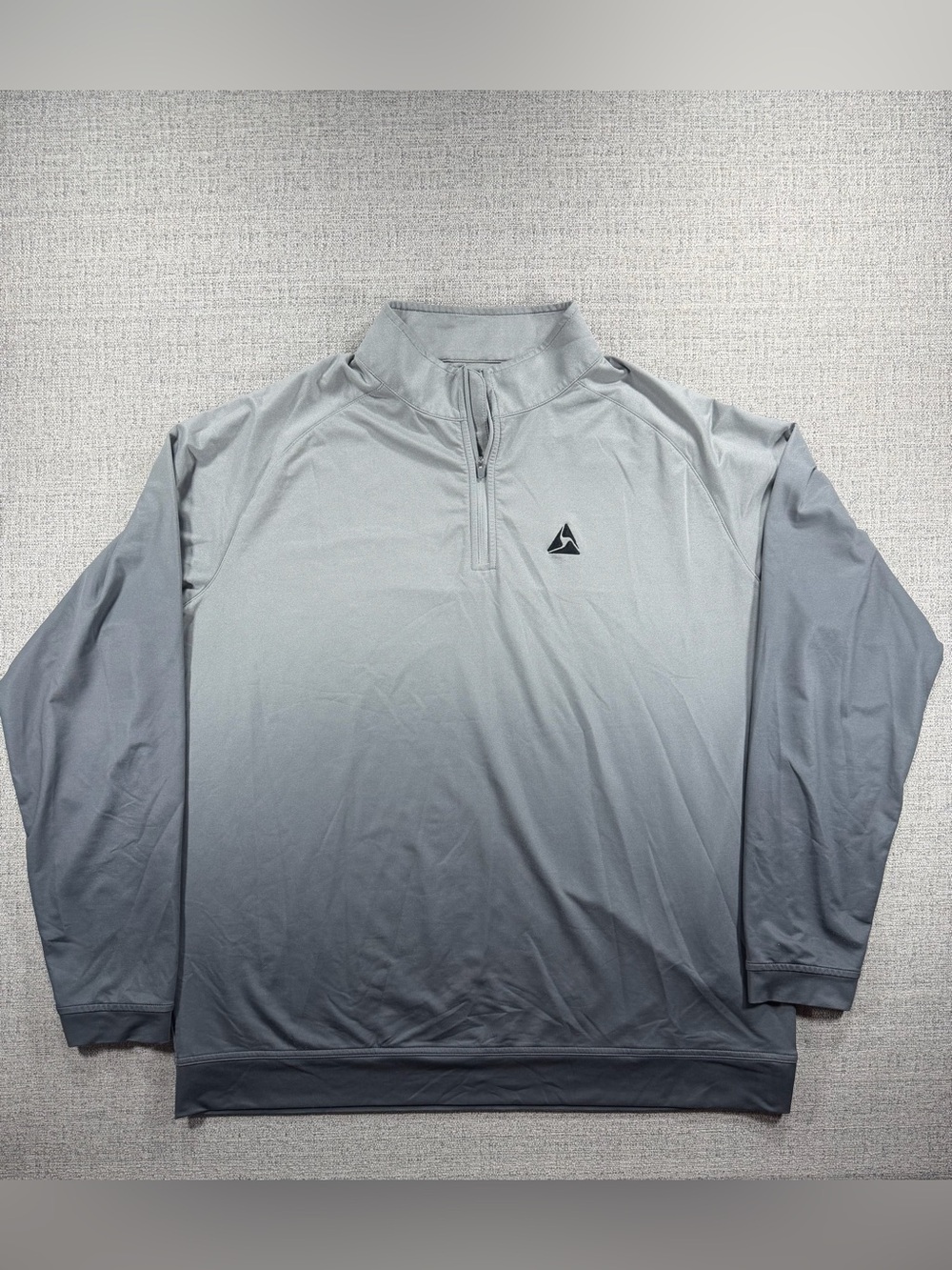 Peter Millar Perth Pullover XXL Gray Ombre Gradient Performance Quarter Zip Golf